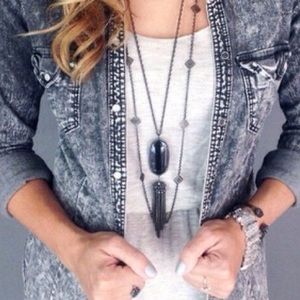 Kendra Scott Rayne - Gunmetal and black